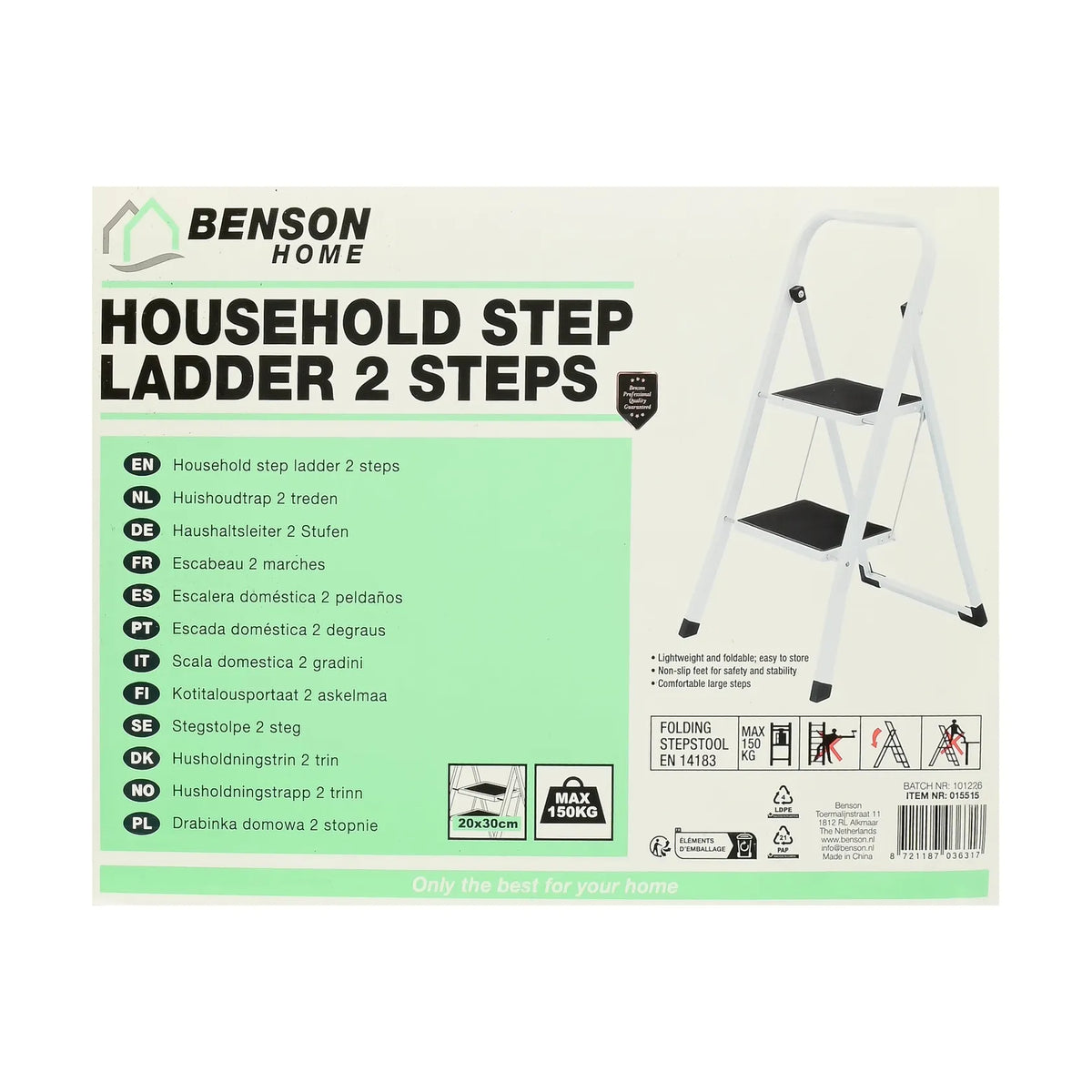 Benson Huishoudtrap 2 treden actiemodel