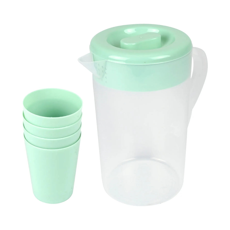 Benson Outdoor Kan met deksel 2 ltr + 4 bekers transparant