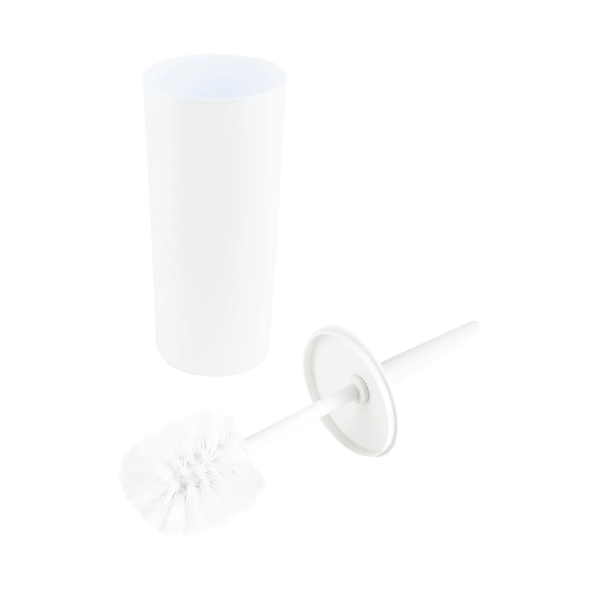 Benson Wc borstel + houder wit rond hoog