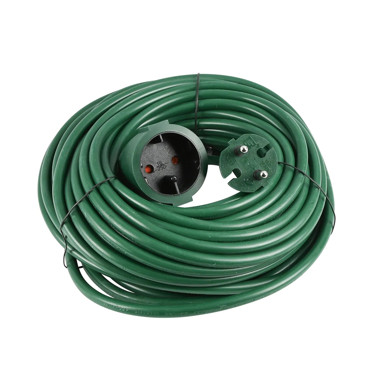 Benson Electric Verlengsnoer 2X1.5 niet geaard 20 mtr groen