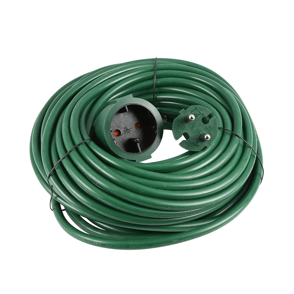 Benson Electric Verlengsnoer 2X1.5 niet geaard 20 mtr groen