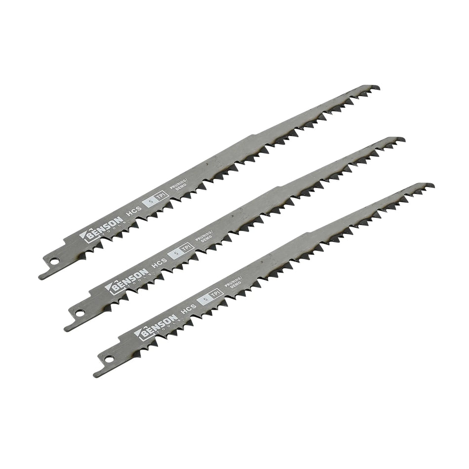 Benson Tools Reciprozaagbladen 3 dlg hout (9"-5TPI)