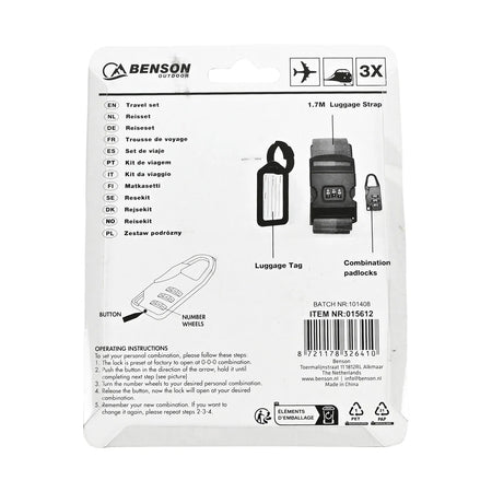 Benson Outdoor Reisset 3 dlg