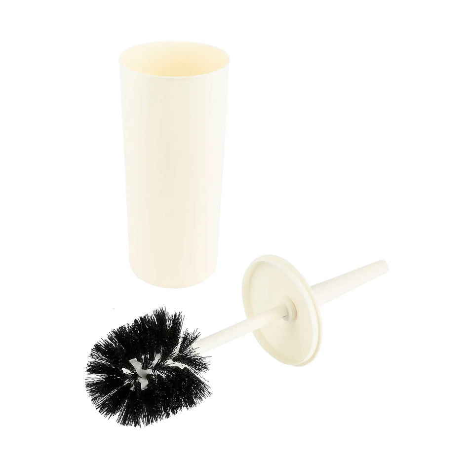 Benson Wc borstel + houder beige rond hoog