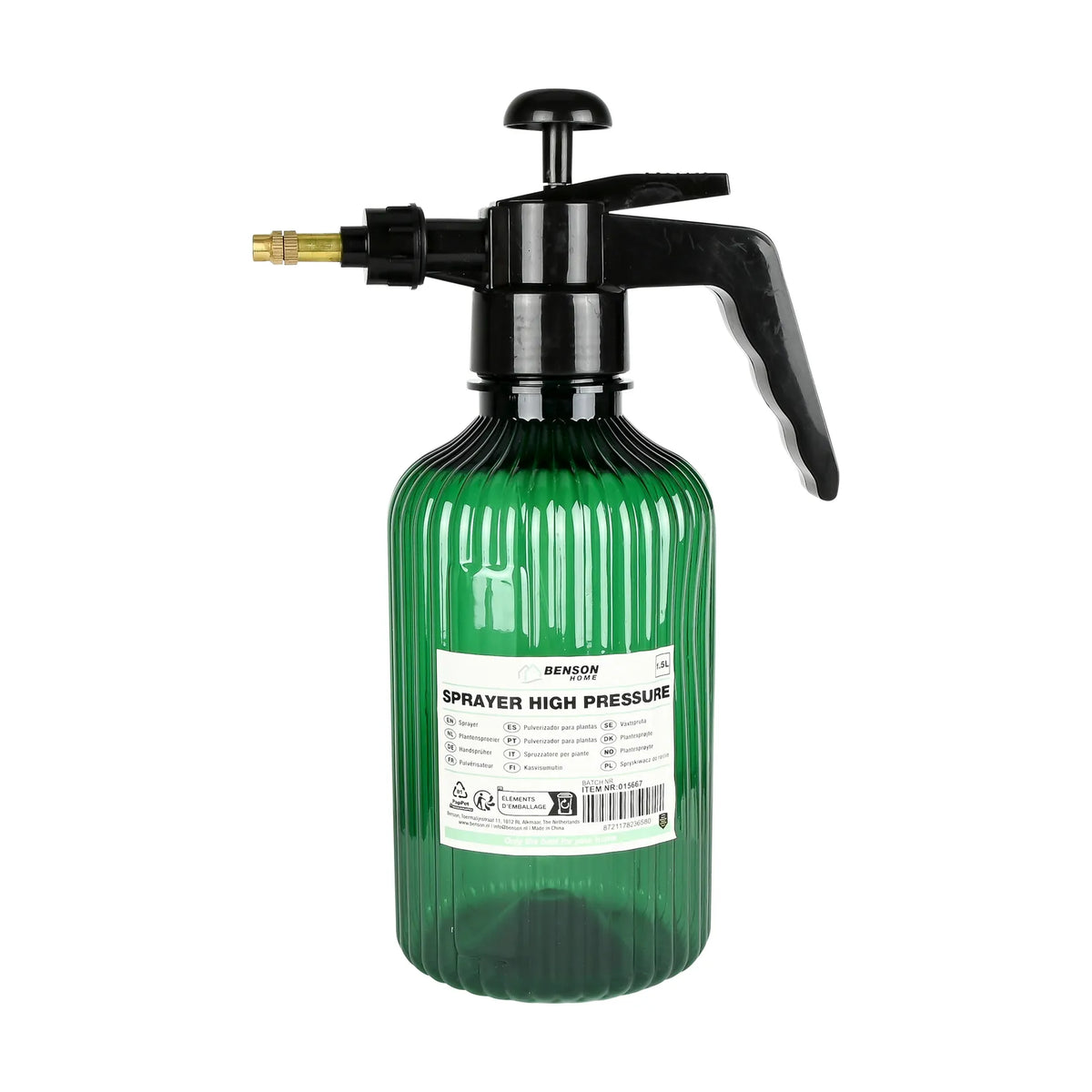 Benson Plantensproeier 1.5 liter hogedruk groen design