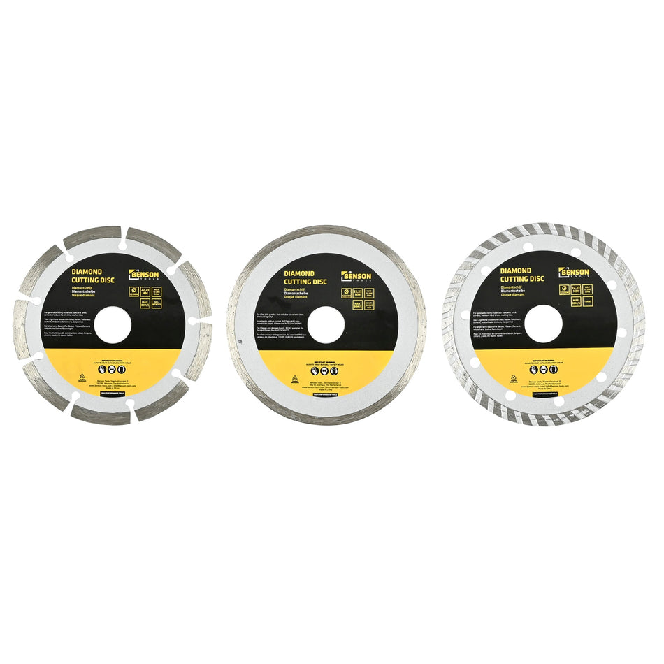 Benson Tools Diamantschijf set 3-dlg (125 MM)