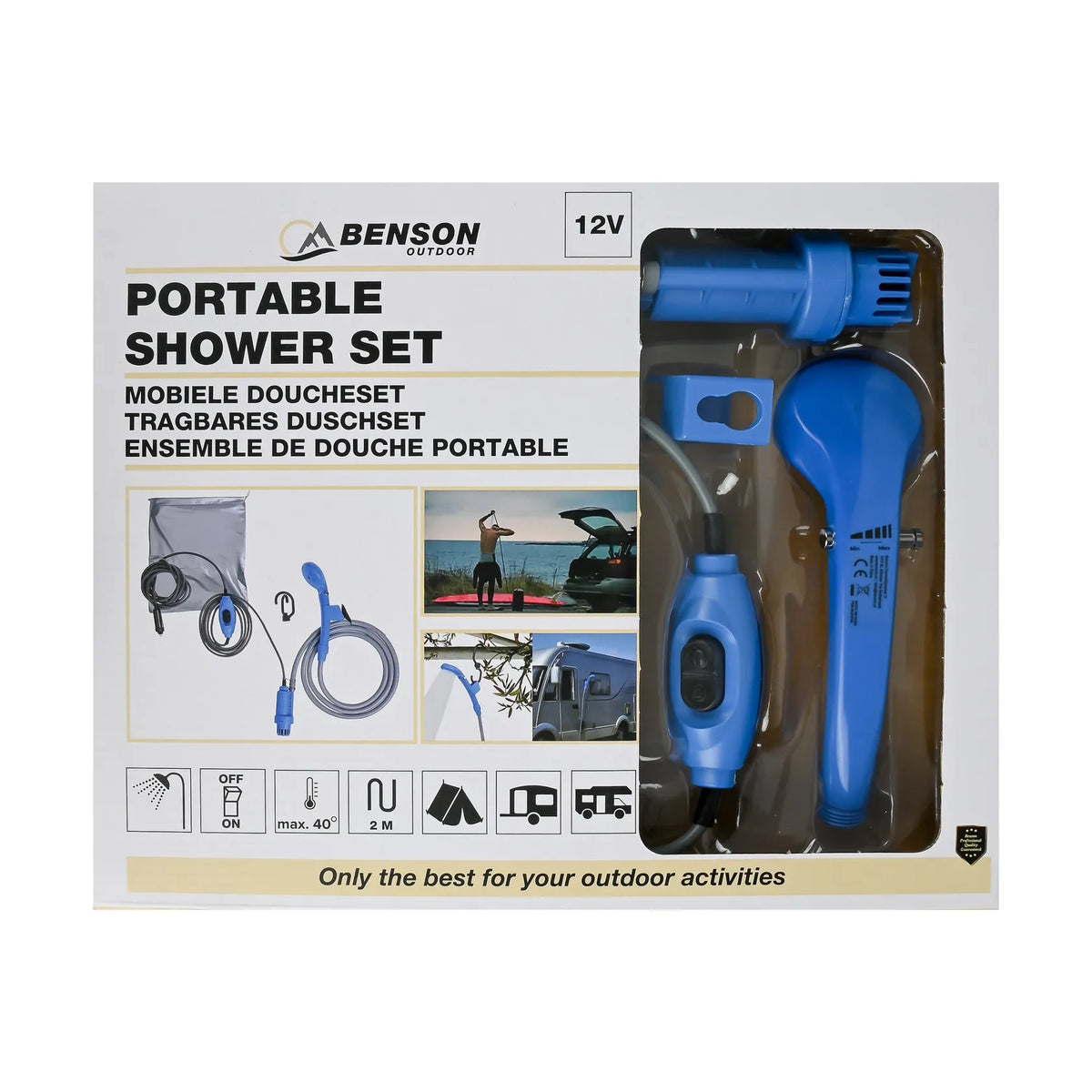 Benson Outdoor Mobiele Doucheset 12V