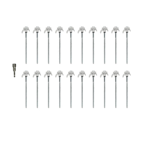 Benson Outdoor Schroefharingen 20 dlg met adapter koffer