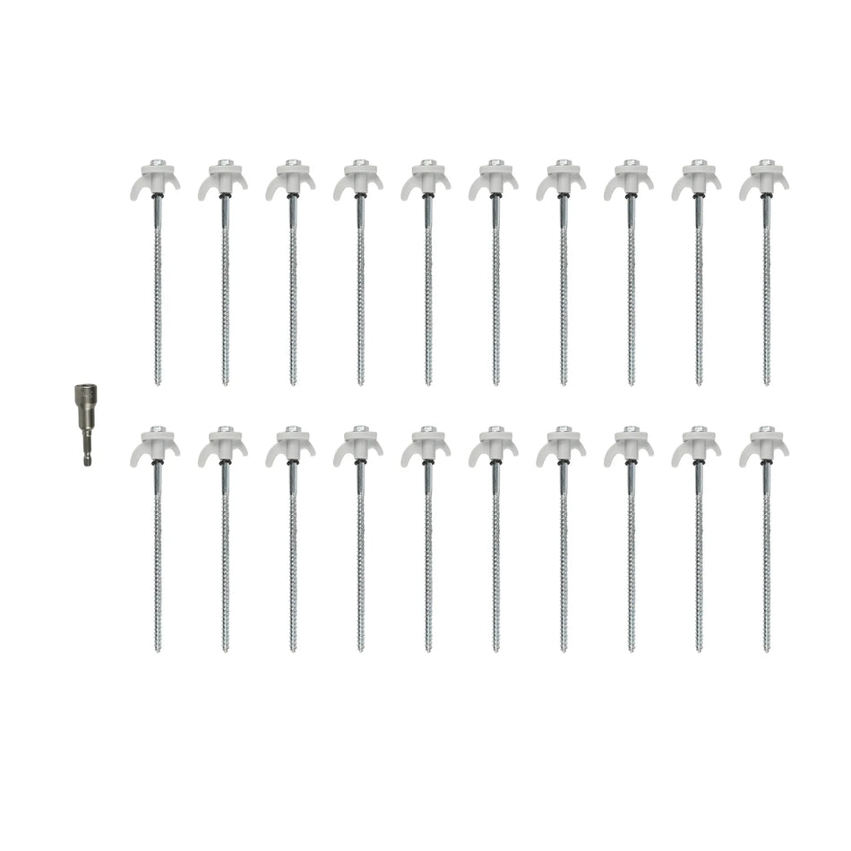 Benson Outdoor Schroefharingen 20 dlg met adapter koffer