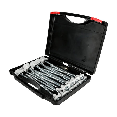 Benson Outdoor Schroefharingen 20 dlg met adapter koffer
