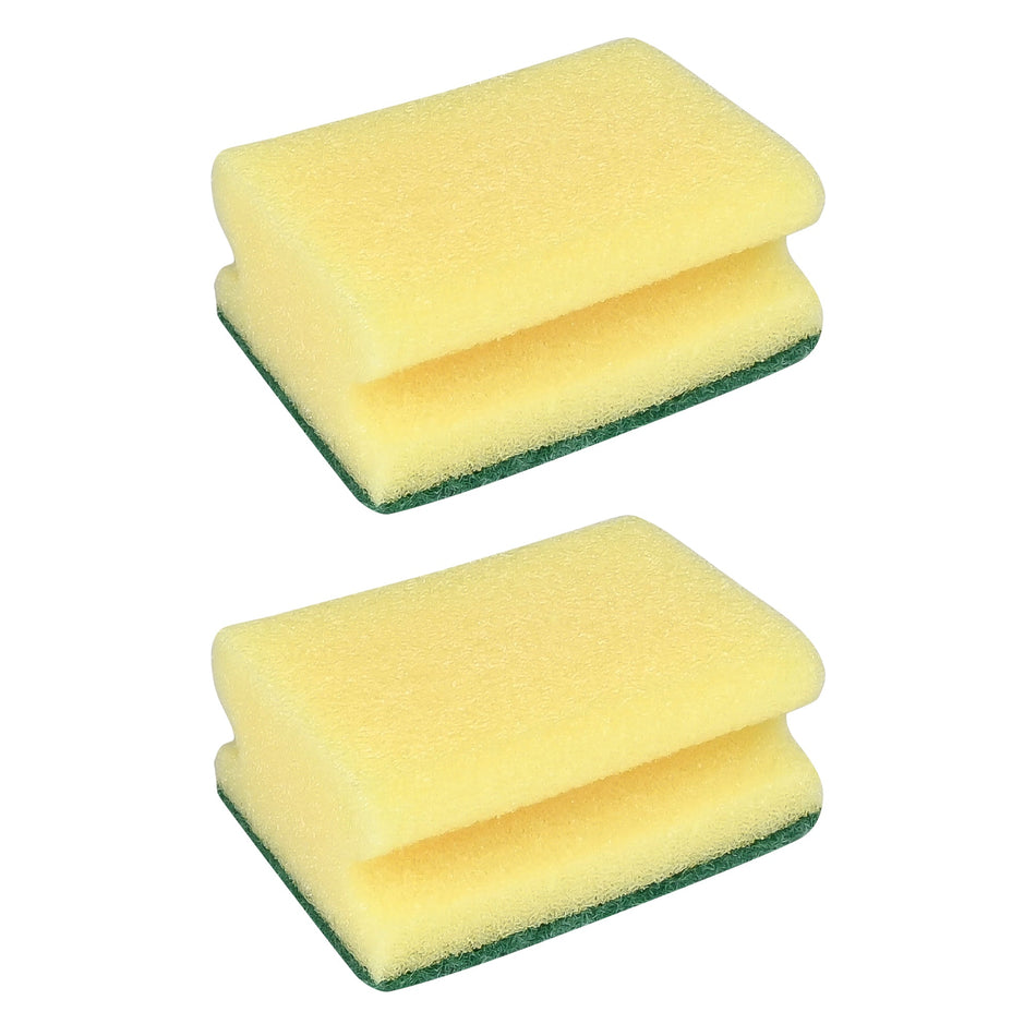 Magic Clean Schuurspons met grip 2-delig