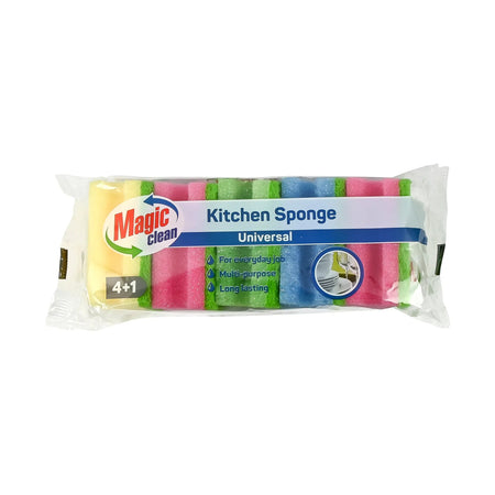 Magic Clean Schuurspons met grip 5 dlg