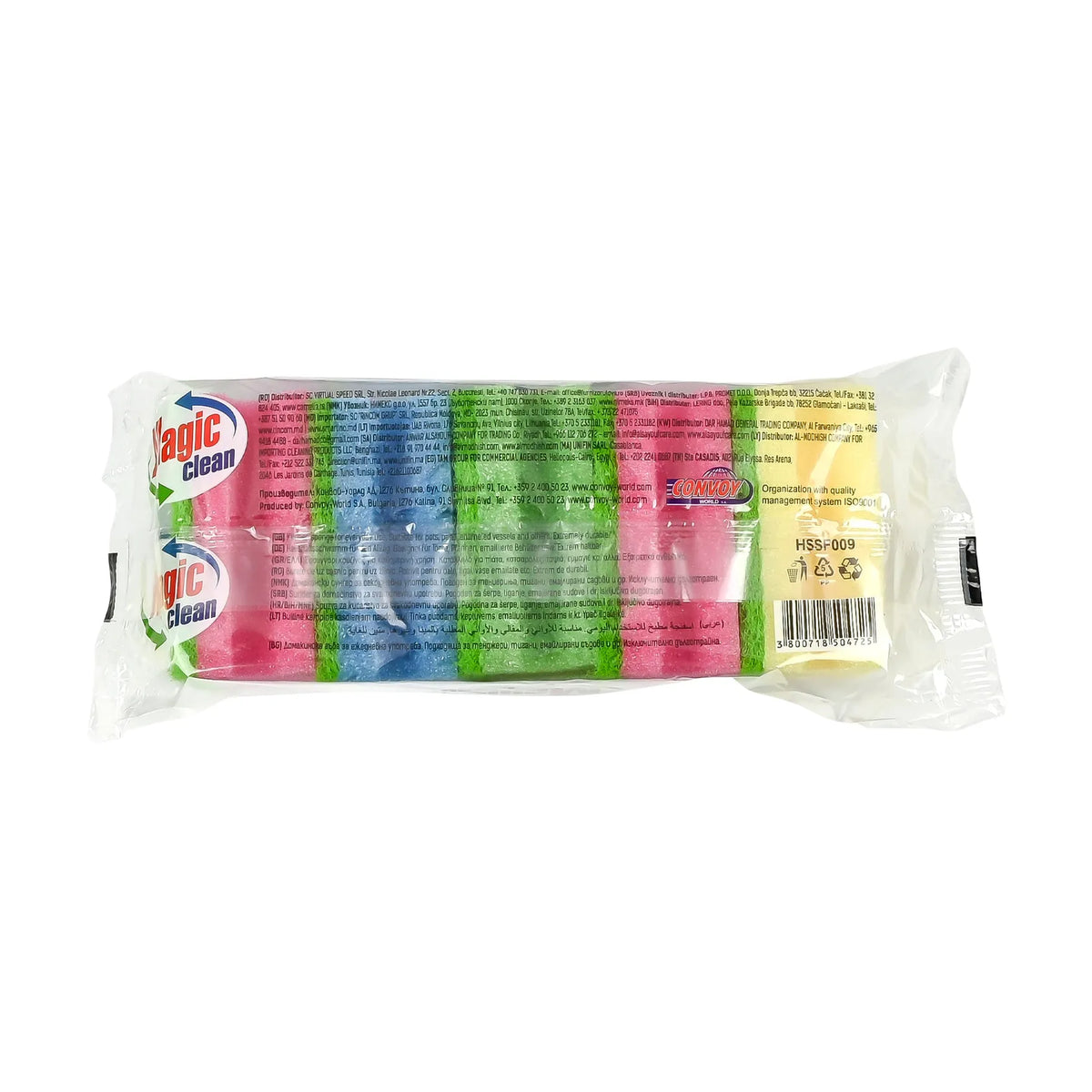 Magic Clean Schuurspons met grip 5 dlg