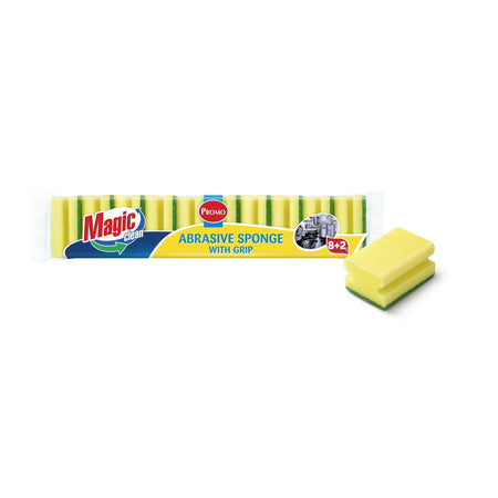 Magic Clean Promo Schuurspons met grip 8+2 dlg