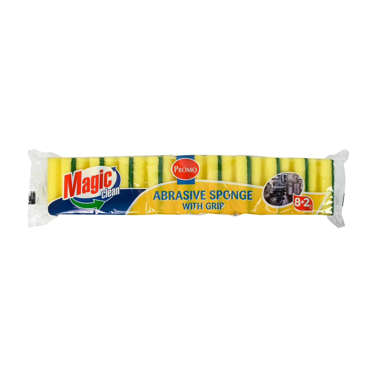 Magic Clean Promo Schuurspons met grip 8+2 dlg