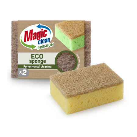 Magic Clean Premium Schuurspons Eco 2 dlg