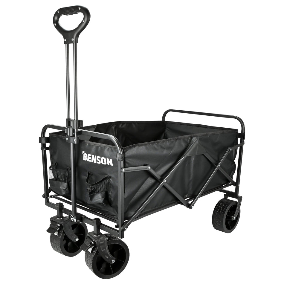 Benson Outdoor Opvouwbare bolderkar brede wiel 100 kg 90l