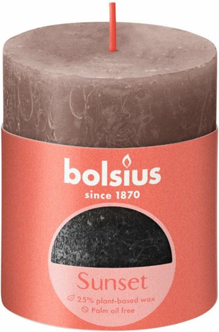 Bolsius Fading Stompkaars karamel zwart 80 x 68 mm