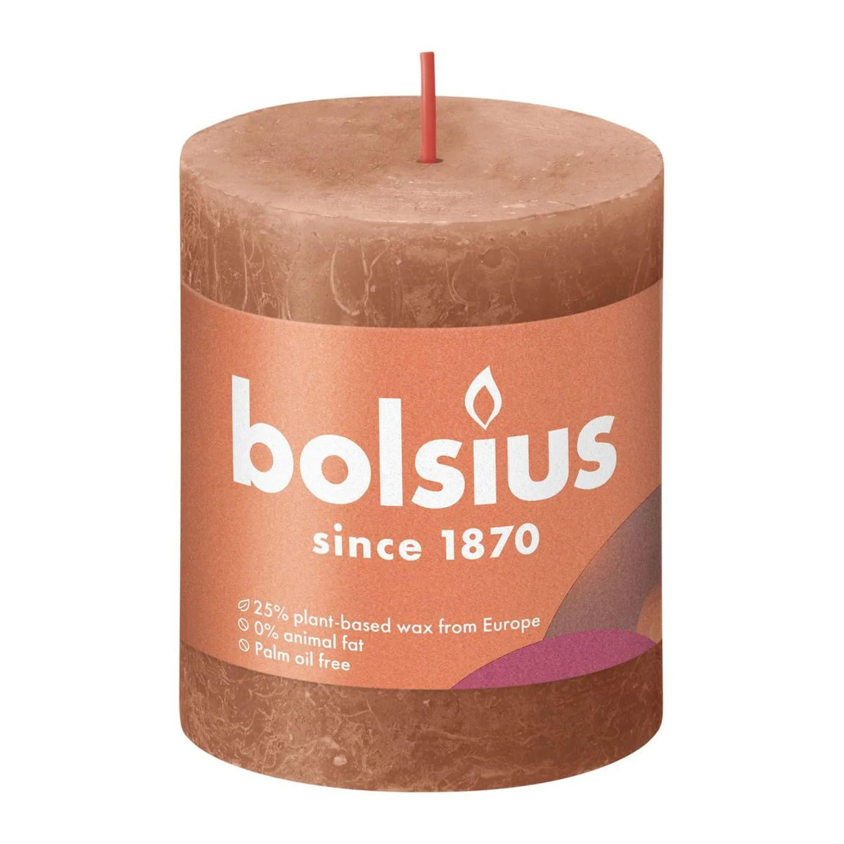 Bolsius Stompkaars rusty pink 80x68 mm