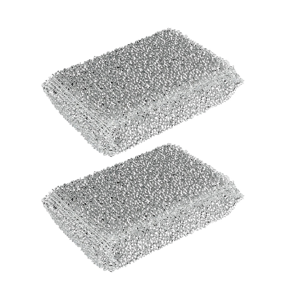 Magic Clean Pannenspons Lurex zilver 2-delig