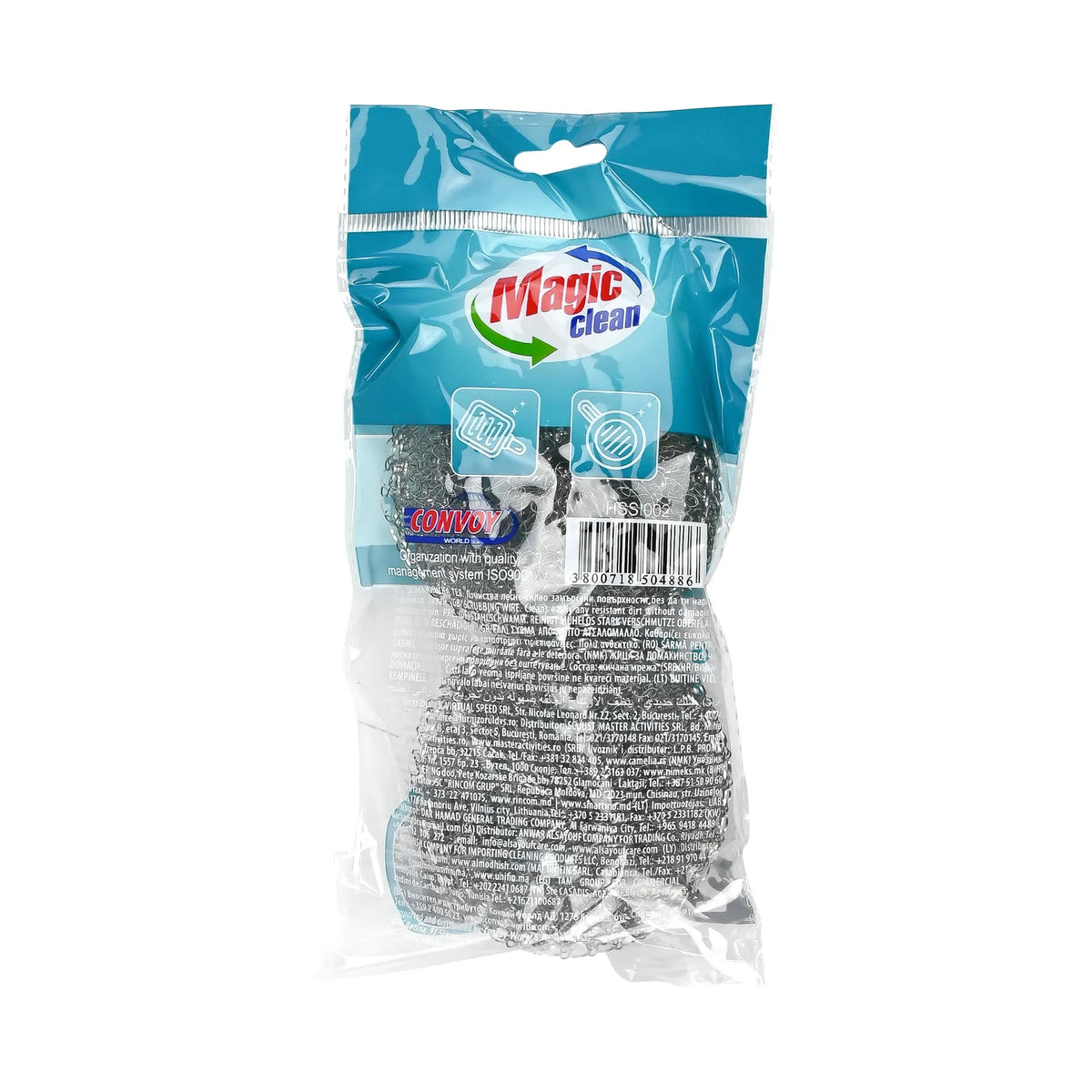 Magic Clean Staalspons gegalvaniseerd 2 dlg