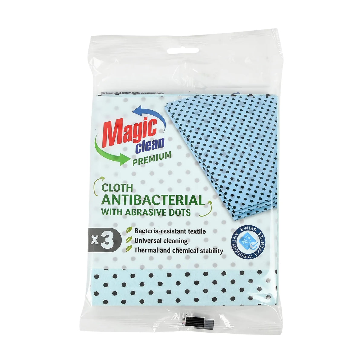 Magic Clean Premium Reinigingsdoek Antibacterieel 35 x 40 cm 3dlg