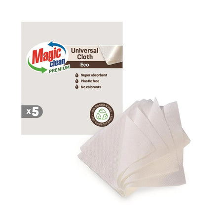 Magic Clean Premium Reinigingsdoek viscose Eco 34 x 35 cm 5 dlg