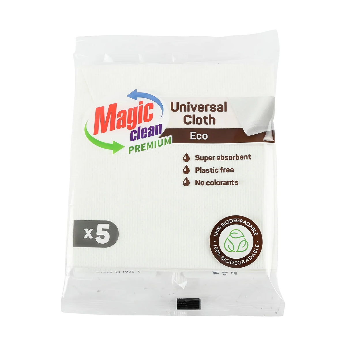 Magic Clean Premium Reinigingsdoek viscose Eco 34 x 35 cm 5 dlg