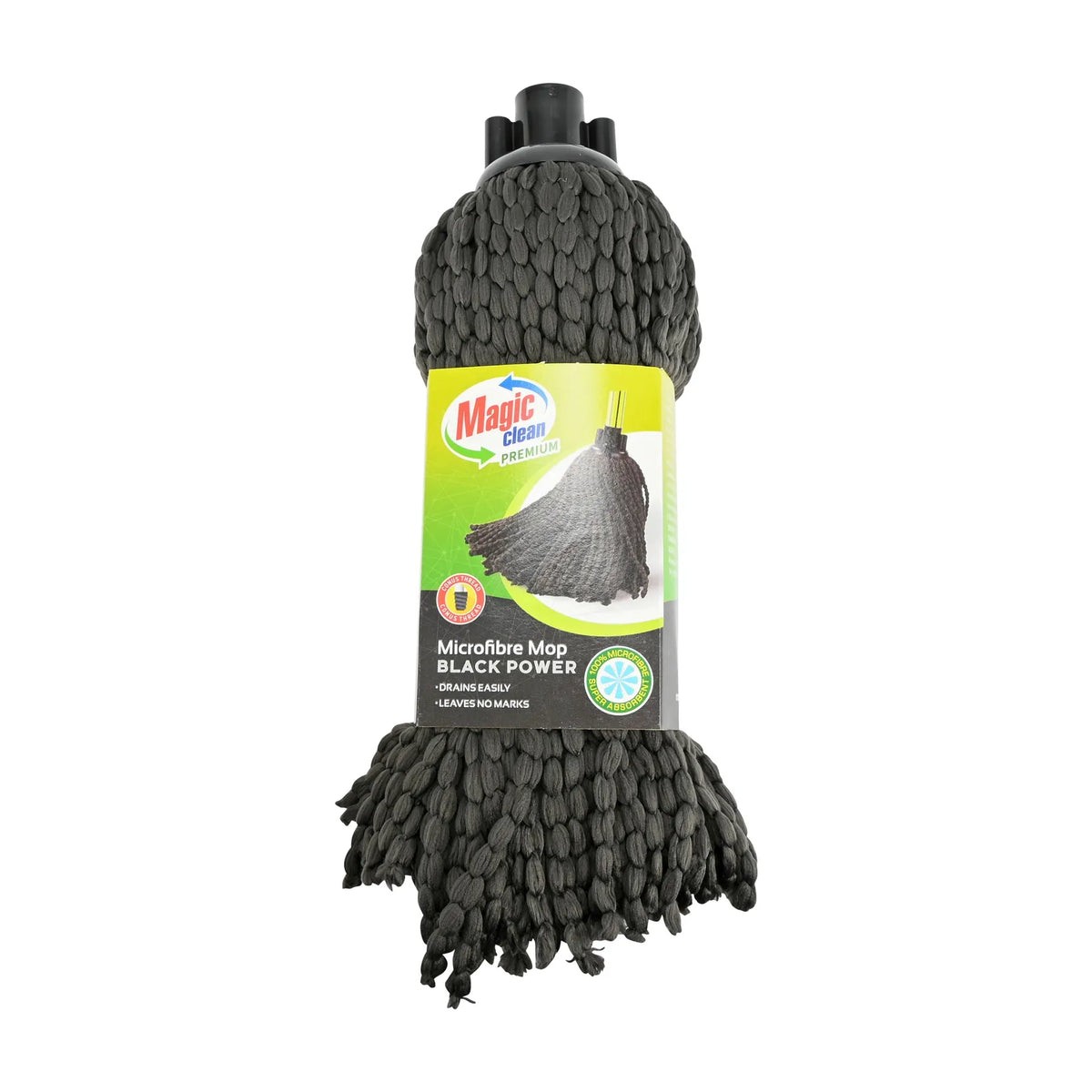 Magic Clean Premium Microvezel mop zwart