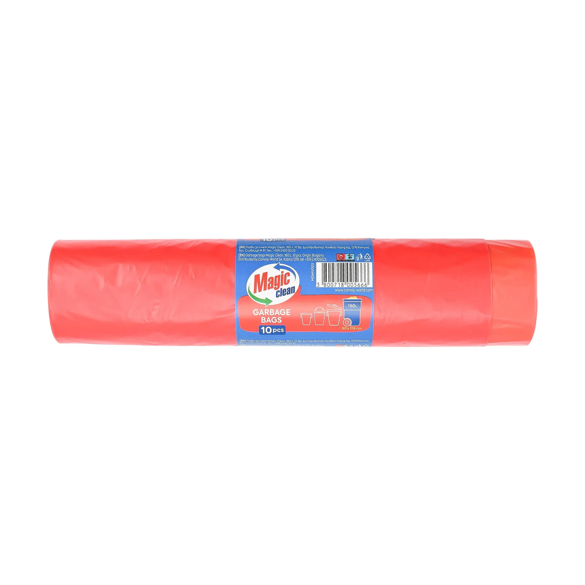 Magic Clean Vuilniszakken met Trekband 160 L 10 dlg