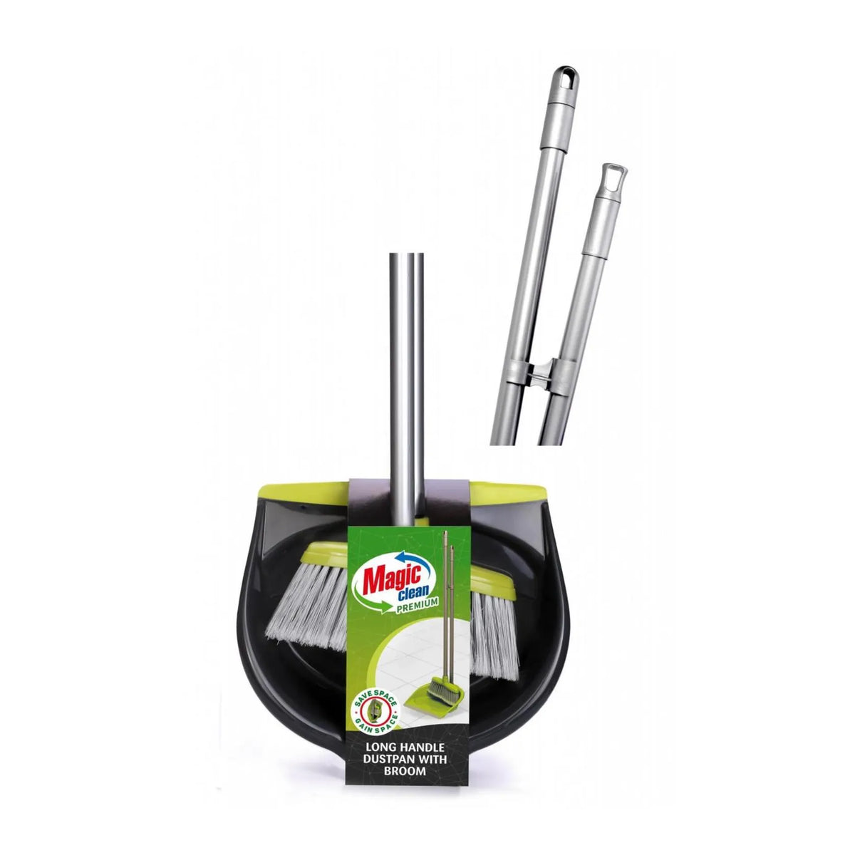Magic Clean Premium Stoffer en blik op steel