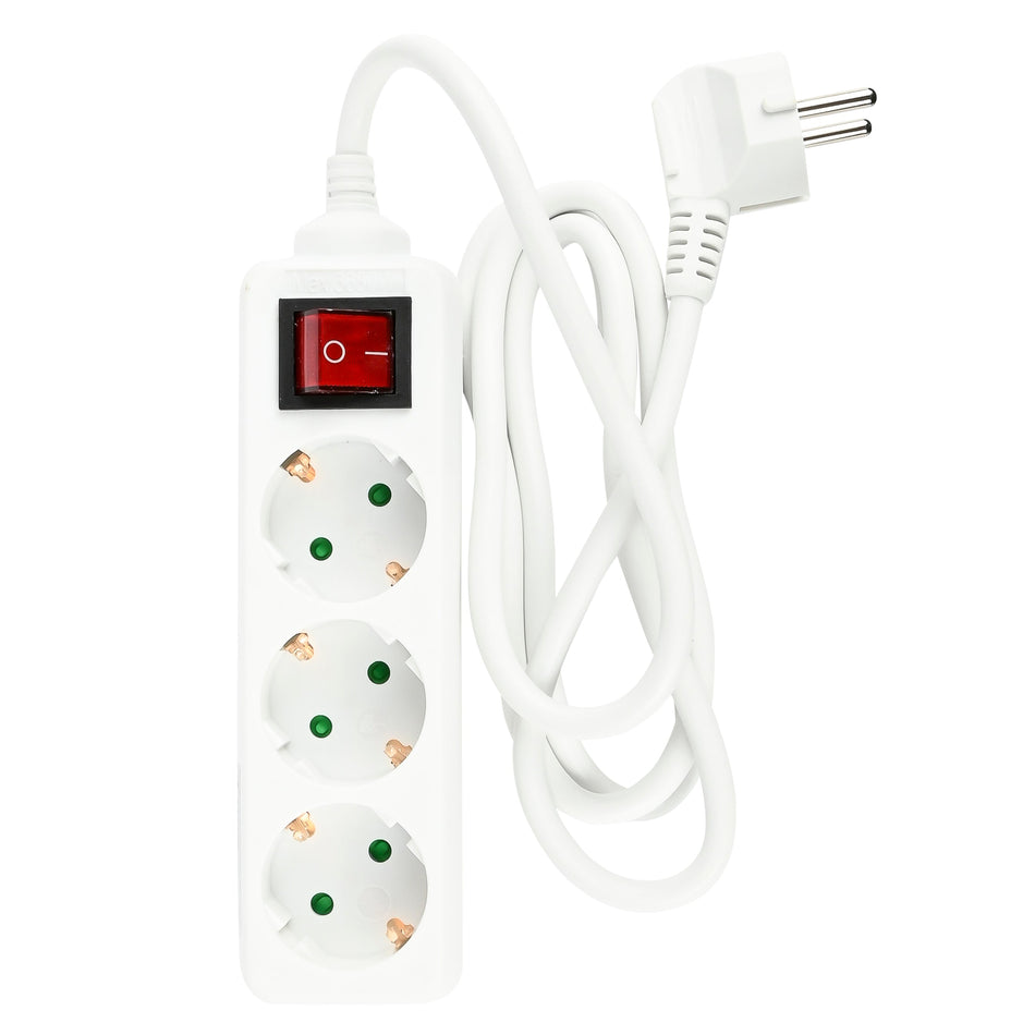 Benson Electric Stekkerdoos 3-voudig + RA + schakelaar 1.5 m