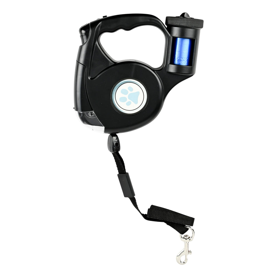 Benson Pet Hondenriem 5 m met LED licht + poepzakjes houder