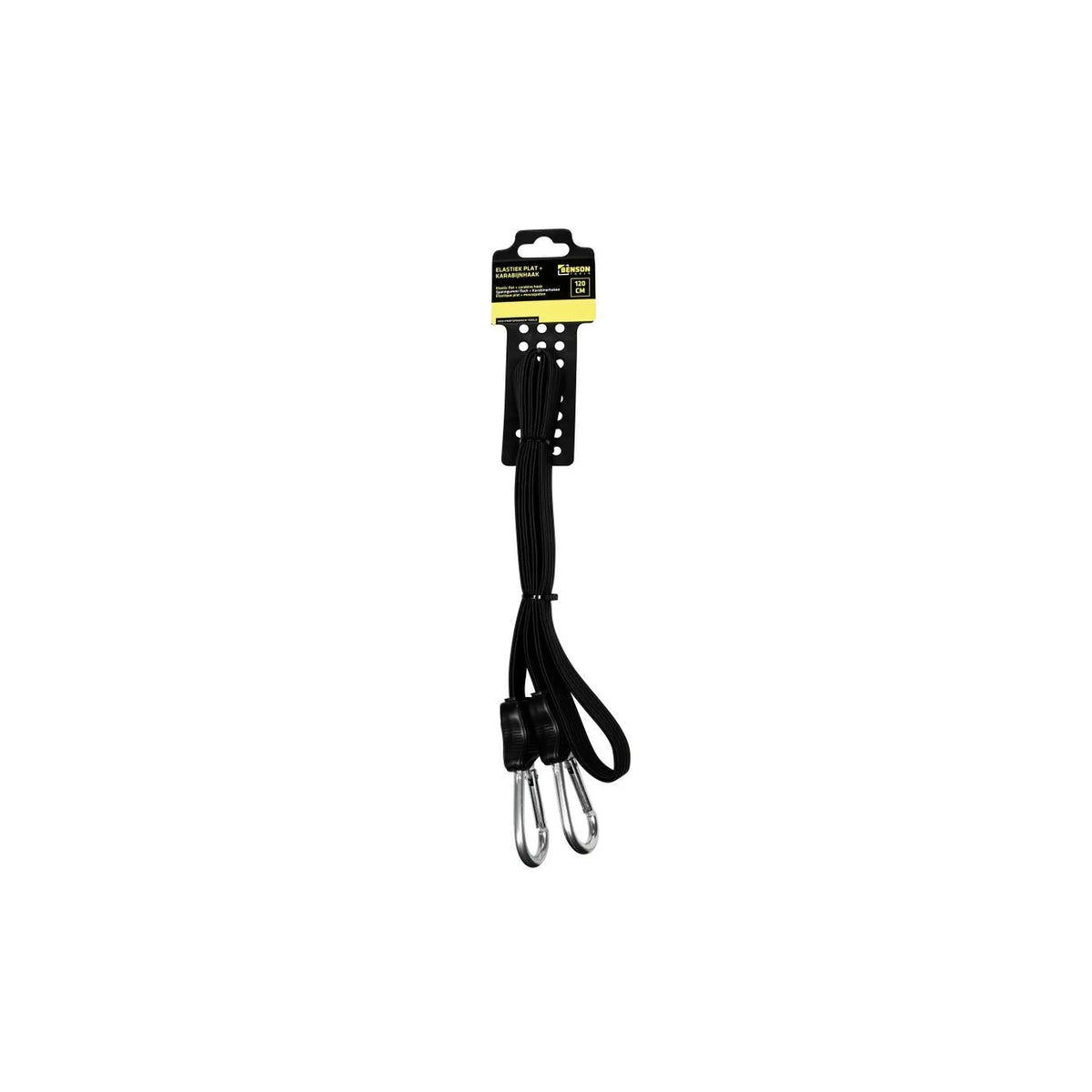 Benson Tools Elastiek plat 120 cm + karabijnhaak