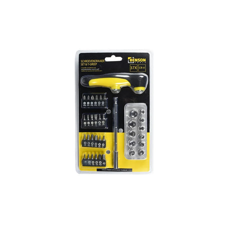 Benson Tools Schroevendraaier set 37 dlg t-greep
