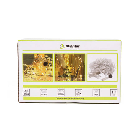 Benson Electric LED deco lichtsnoer 240 micro LED 16.8 mtr IP44