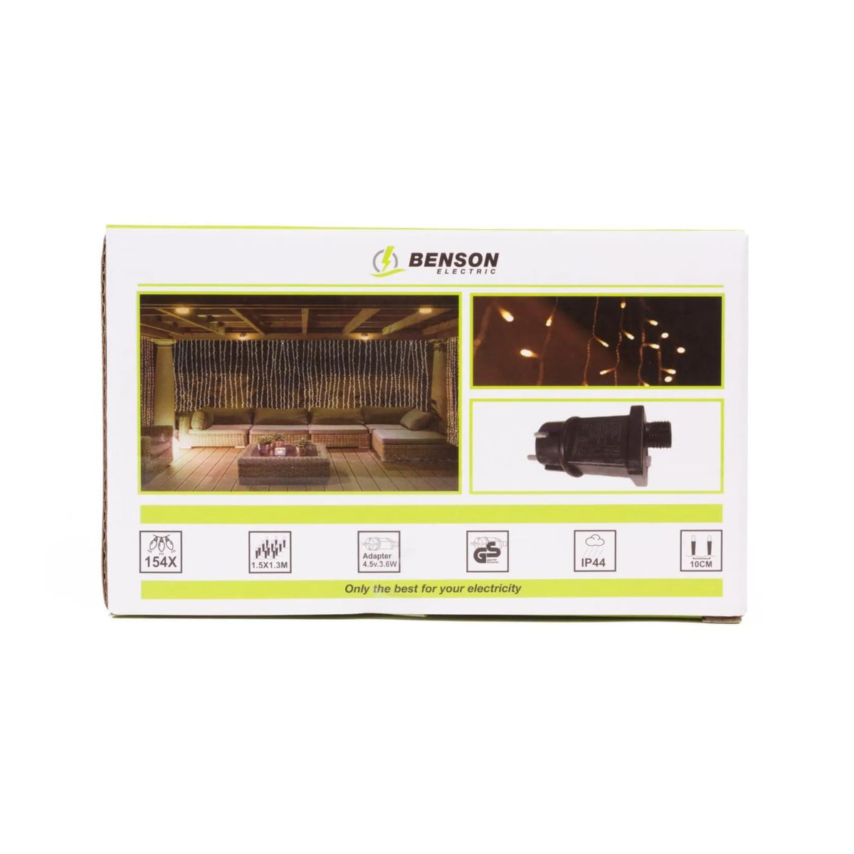 Benson Electric LED deco licht gordijn 154 LED 11 slingers IP44