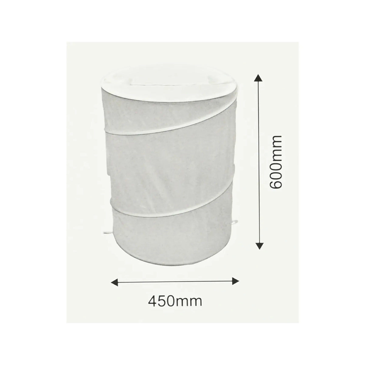 Benson Wasmand opvouwbaar 79 ltr wit