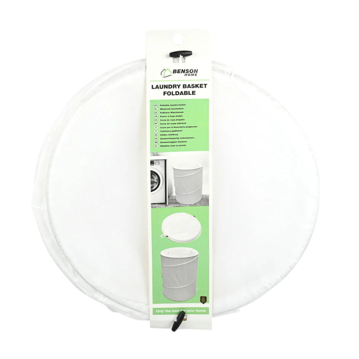 Benson Wasmand opvouwbaar 79 ltr wit