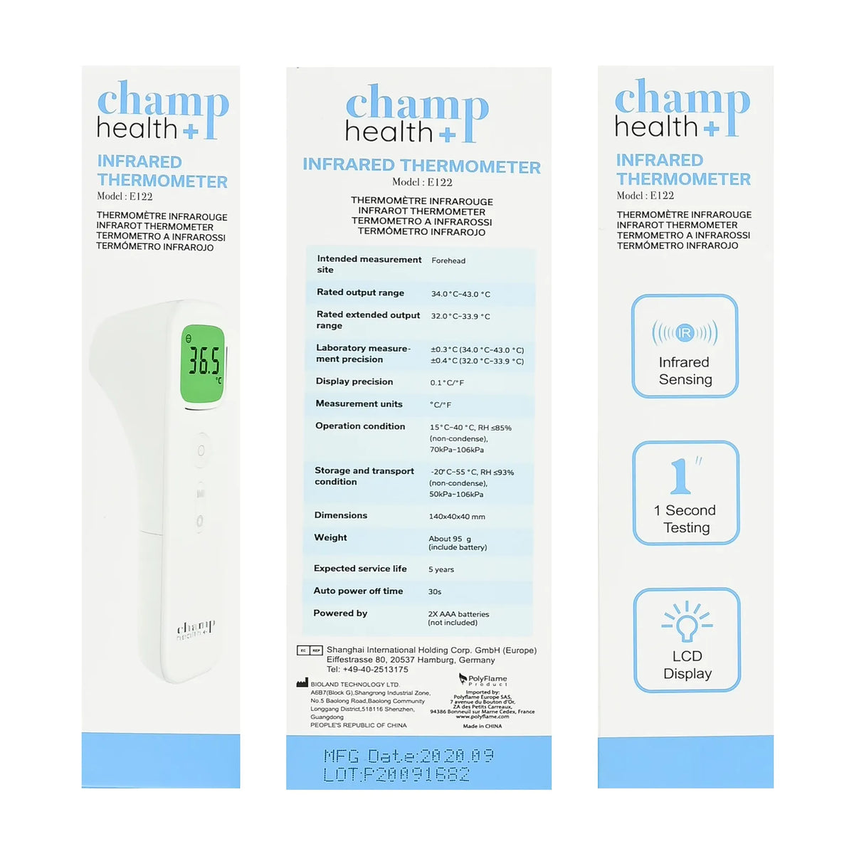 Prof Thermometer voorhoofd infrarood