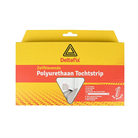 Deltafix Tochtstrip foam 12 x 12 mm 3 x 2 mtr wit