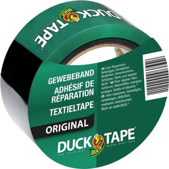 Duck Reparatietape zwart 50 mm x 25 m